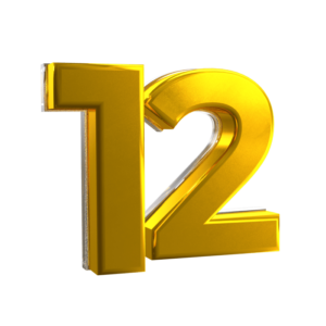 Number 12 PNGs for Free Download